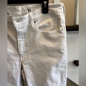 J Crew is White Denim Jeans